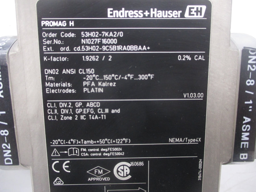 ENDRESS HAUSER 53H02-7KA2/0 UNMP