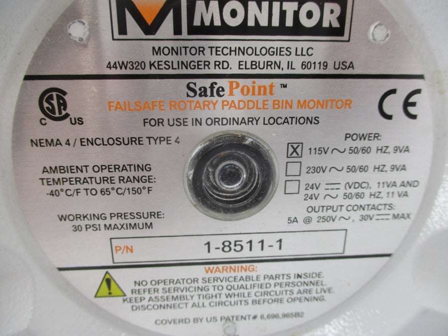 MONITOR 1-8511-1 115V 5A 30PSI NSNP