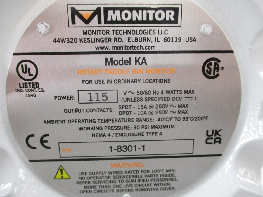 MONITOR 18301-1 115V 15A 30PSI NSMP
