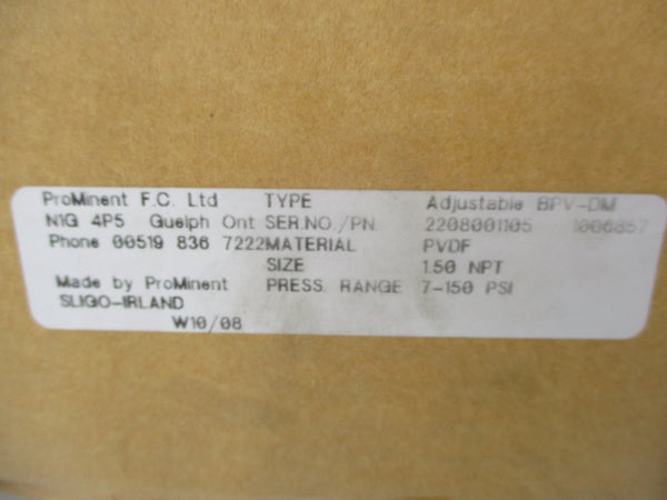 PROMINENT 1006857 7-150PSI NSMP