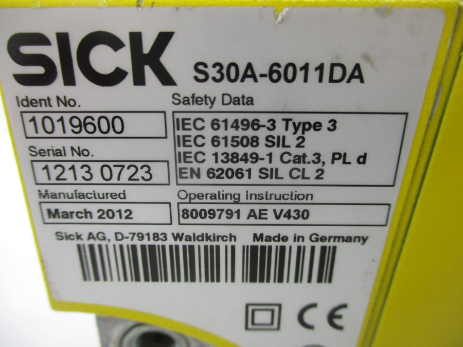 SICK S30A-6011DA 1019600 UNMP