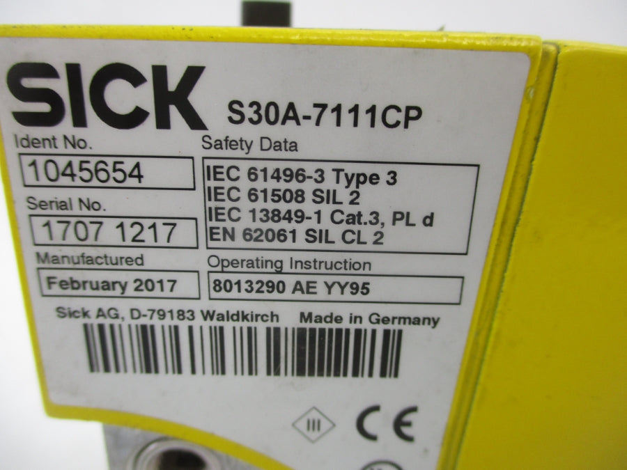 SICK S30A-7111CP 24V UNMP