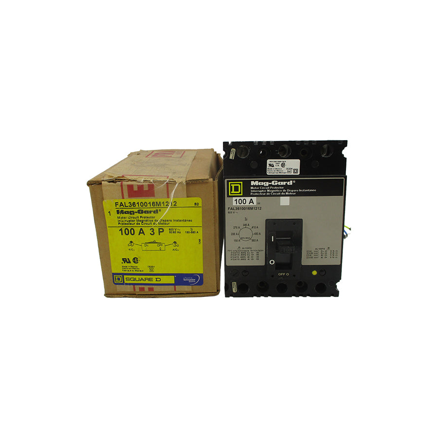 SQUARE D FAL3610016M1212 SER. 2 600V 100A NSMP