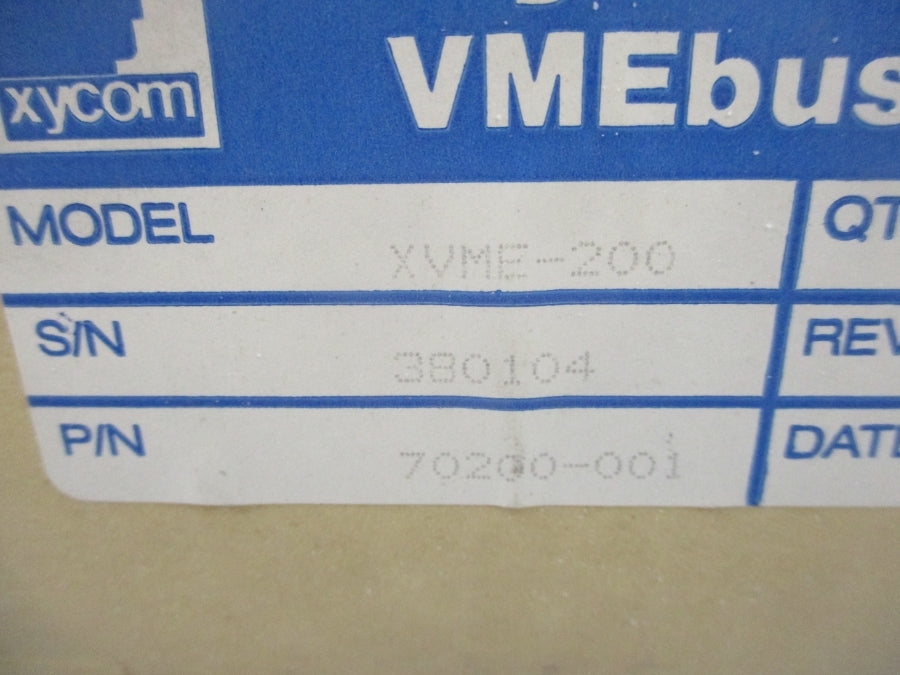 XYCOM XVME-200 70200-001 REV. 1.1 NSMP