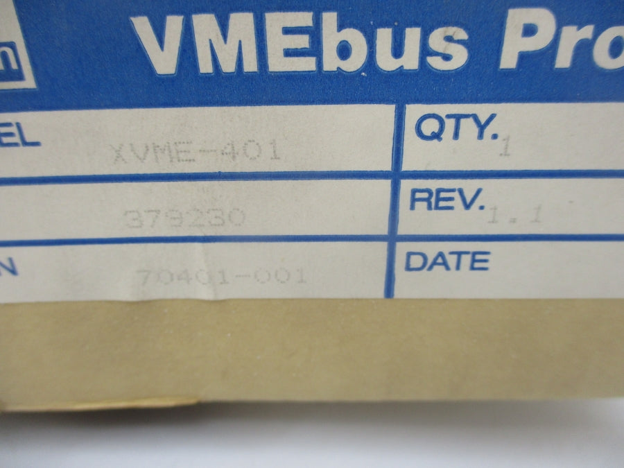 XYCOM XVME-401 70401-001 REV. 1.1 NSMP