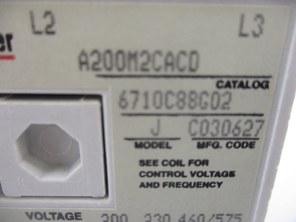 CUTLER HAMMER A200M2CACD 6710C88G02 110/120V NSNP