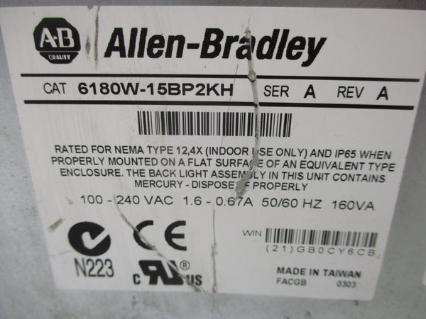 INDUSTRIAL SPARE PART 6180W-15BP2KH SER. A 100-240VAC 1.6-0.67A (AS PICTURED) NSNP