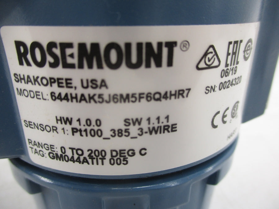 ROSEMOUNT 644HAK5J6M5F6Q4HR7 NSMP