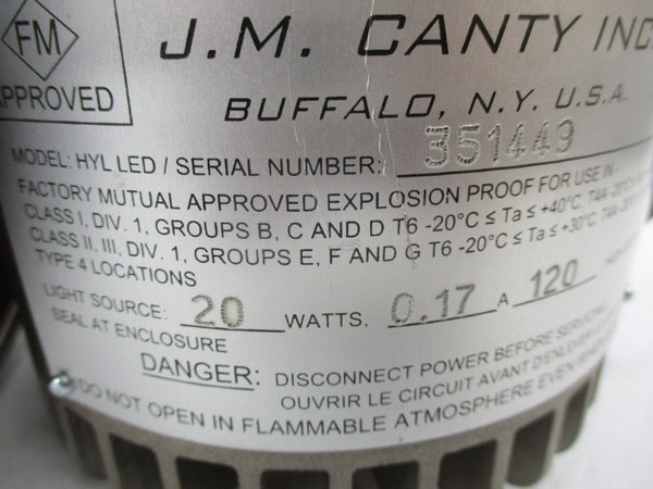 JM CANTY HYL LED 120V 0.17A NSNP