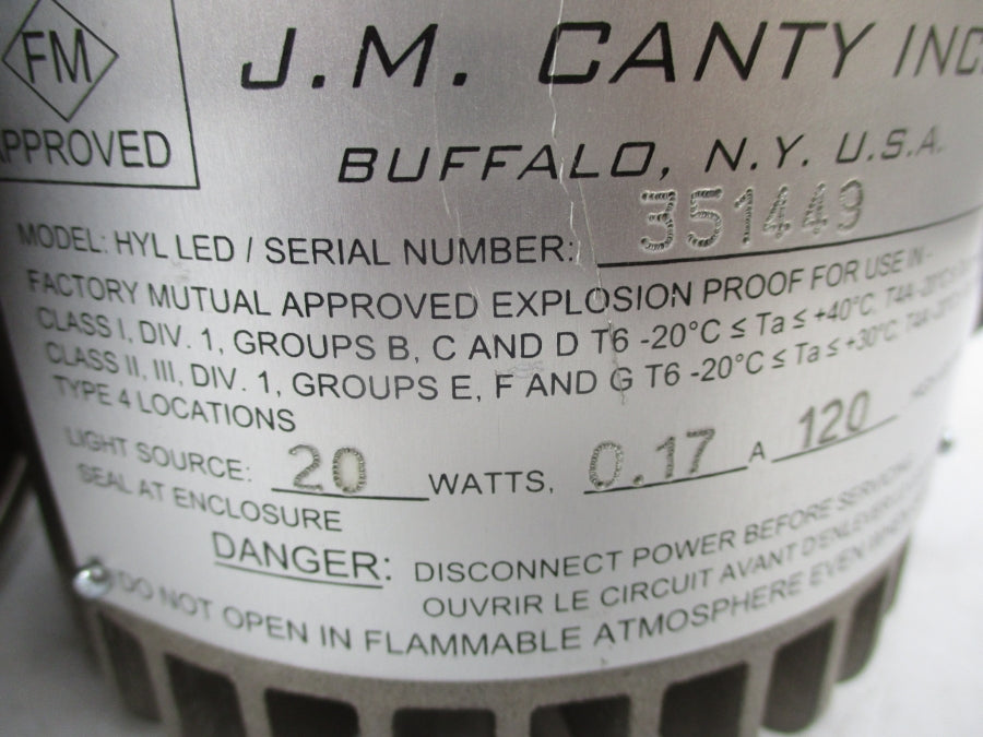 JM CANTY HYL LED 120V 0.17A NSNP