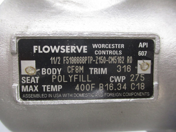 FLOWSERVE F5196666PTP-Z150-CM5162R0 24VDC .12A 150PSI 1-1/2" UNMP