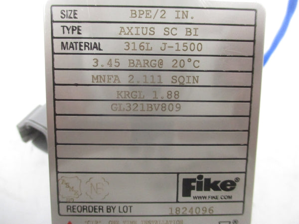 FIKE GL321BV809 24VAC/DC 2" NSMP
