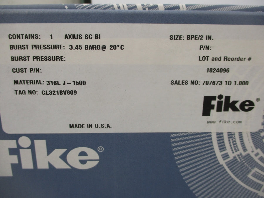 FIKE GL321BV809 24VAC/DC 2" NSMP