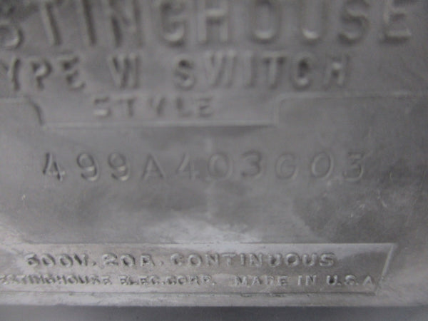 WESTINGHOUSE 499A403G03 600V 20A NSNP