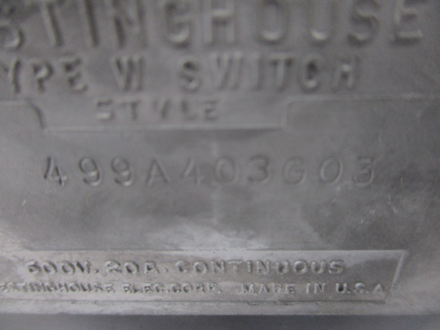 WESTINGHOUSE 499A403G03 600V 20A NSNP