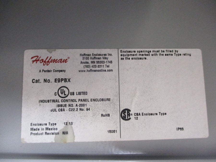 HOFFMAN E9PBX NSNP