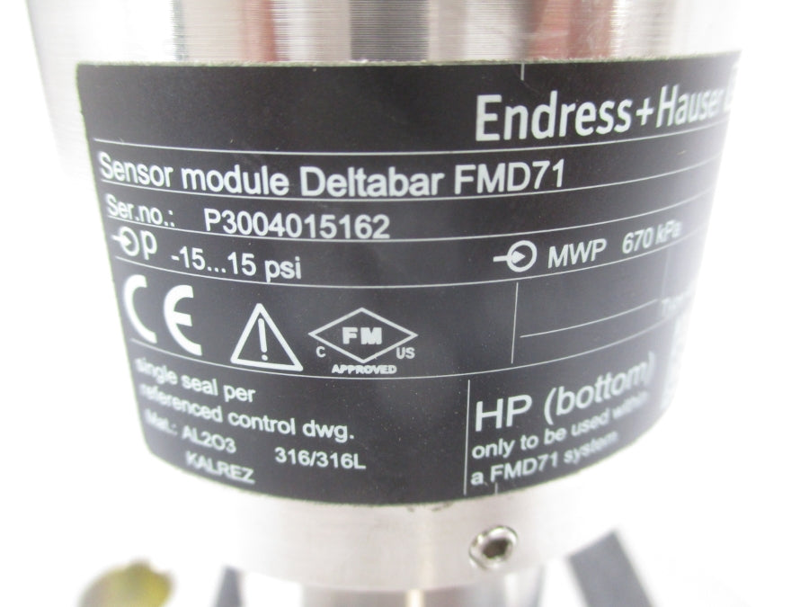 ENDRESS HAUSER FMD71 -15-15PSI NSNP