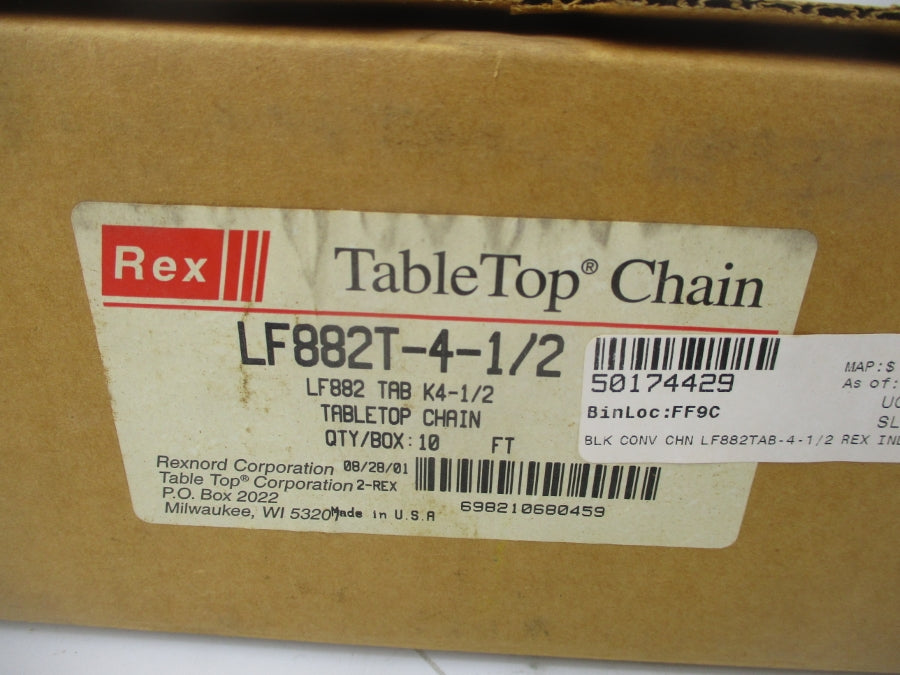REXNORD LF882T-4-1/2 10FT NSMP