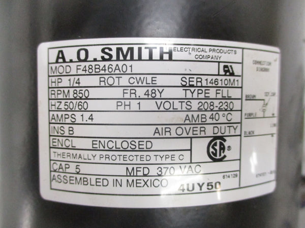 A.O. SMITH F48B46A01 208-230V 1.4A NSNP