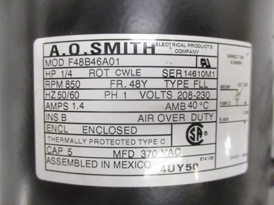 A.O. SMITH F48B46A01 208-230V 1.4A NSNP