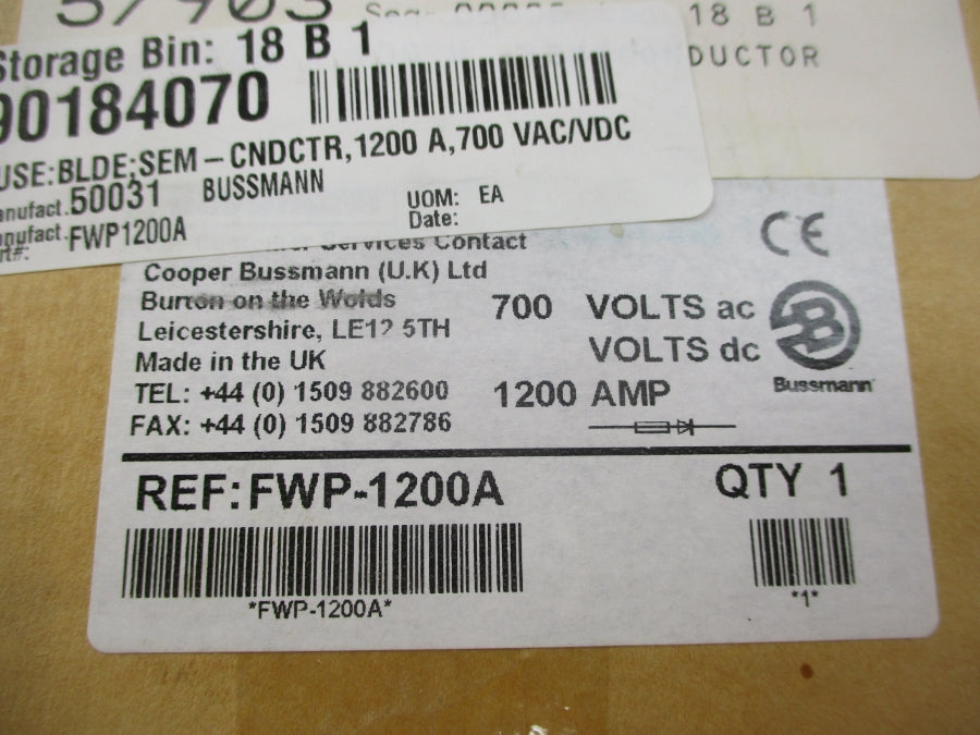 BUSSMAN FWP-1200A 700VAC 1200A NSMP