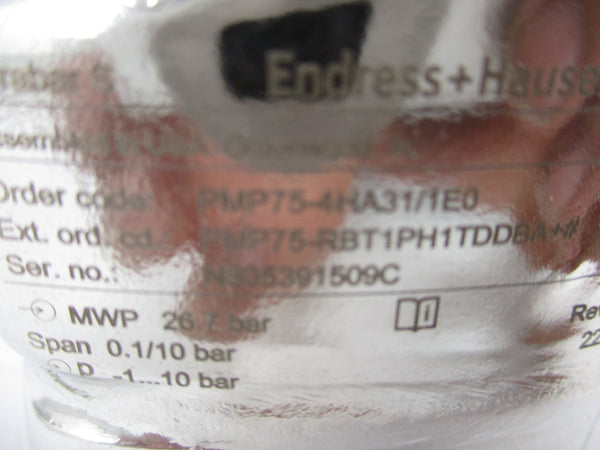 ENDRESS HAUSER PMP75-4HA31/1E0 NSNP