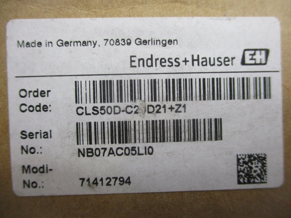 ENDRESS HAUSER CLS50D-C29D21+Z1 NSMP