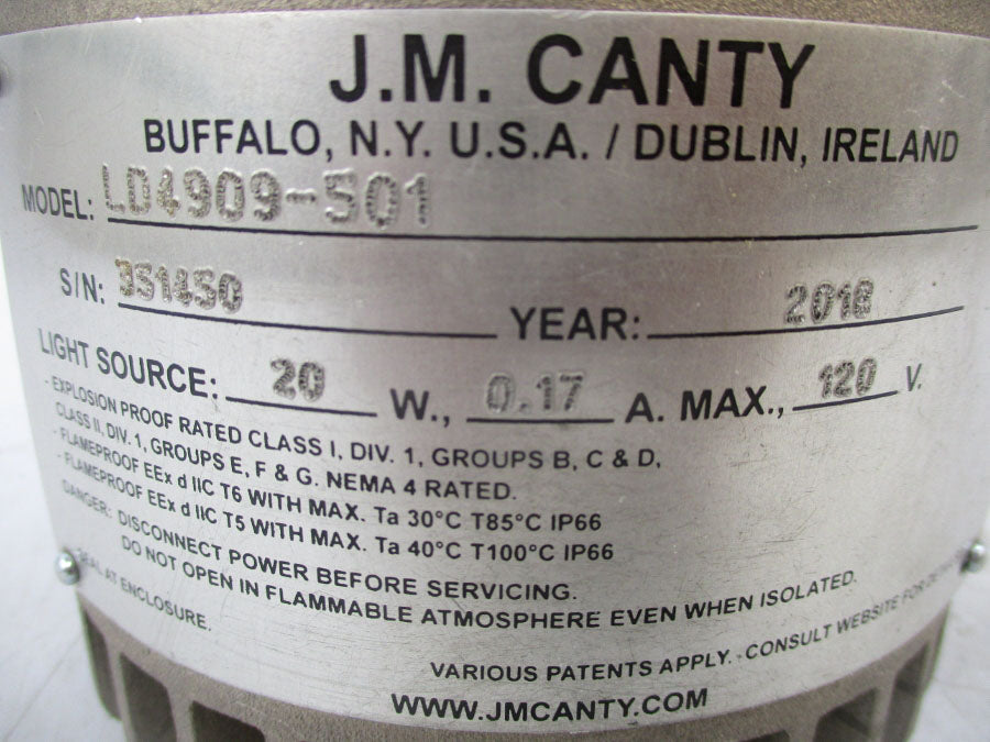 JM CANTY LD4909-501 120V 0.17A NSNP