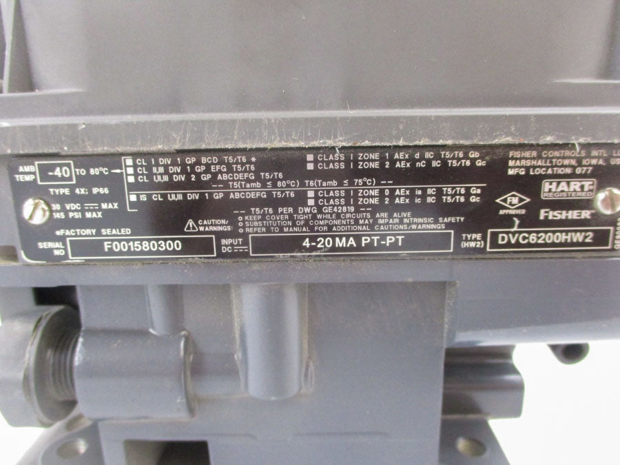 FISHER DVC6200HW2 DVC6200 30VDC 145PSI UNMP