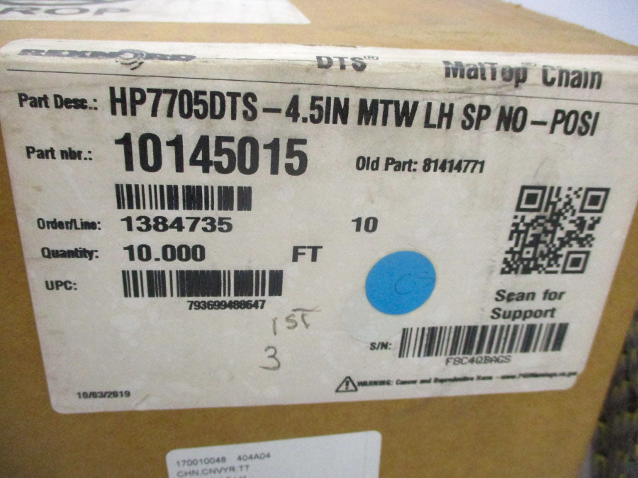 REXNORD HP7705DTS-4.5IN_MTW_PT_LH 10145015 NSMP