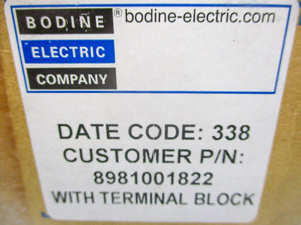 BODINE 8981001322 42Y8BFPP 440-480V .46-.52A NSMP
