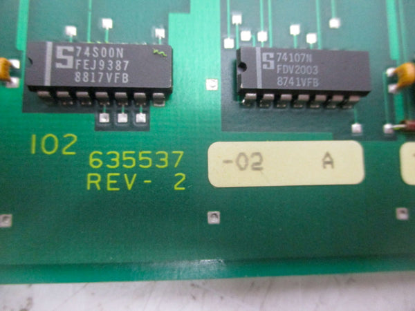 INDUSTRIAL SPARE PART 635537-02 REV. 2 UNMP