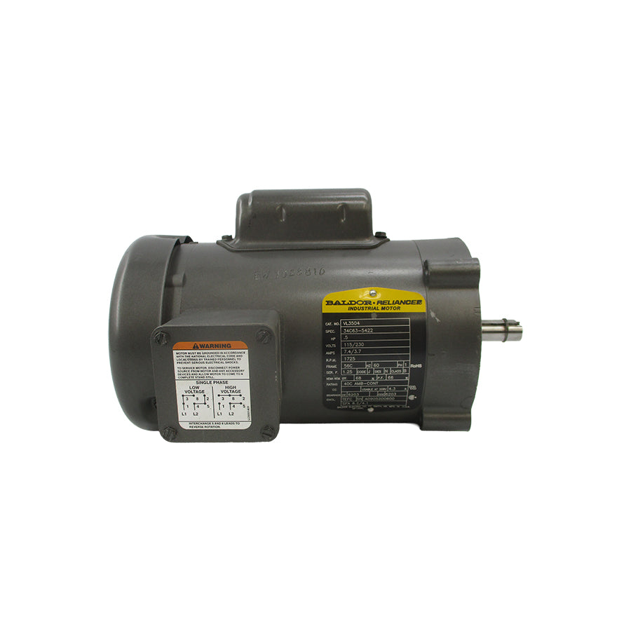 BALDOR VL3504 34C63-5422 115/230V 7.4/3.7A REMAN
