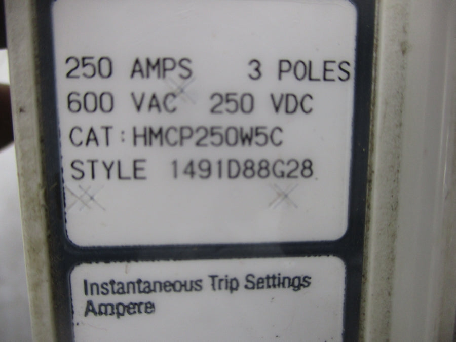 EATON HMCP250W5C 1491D88G28 600VAC 250A NSNP