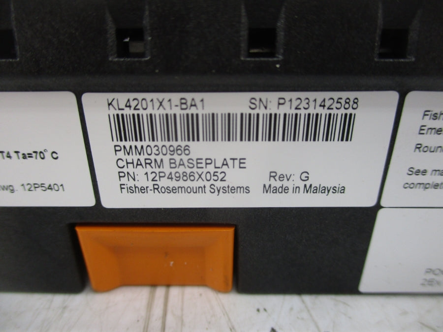 FISHER-ROSEMOUNT KL4201X1-BA1 12P4986X052 REV. G NSMP