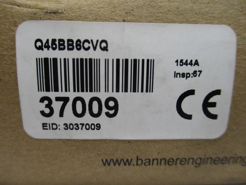 BANNER ENGINEERING Q45BB6CVQ 37009 NSMP
