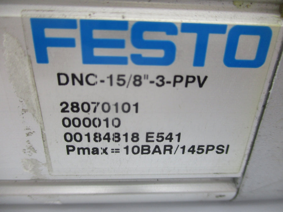 FESTO DNC-15/8"-3-PPV 145PSI NSNP