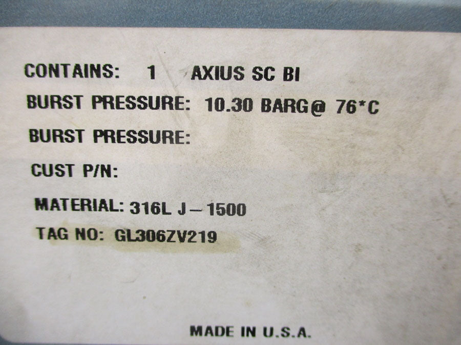 FIKE AXIUSSCBI BPE/1IN NSMP