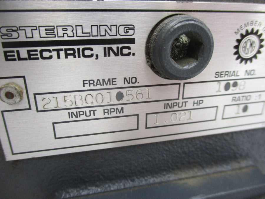 STERLING ELECTRIC 215BQ010561 UNMP