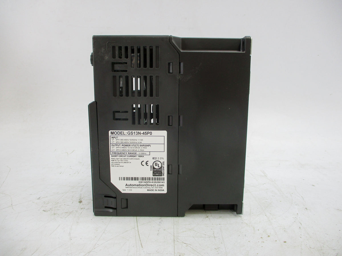 AUTOMATION DIRECT GS13N-45P0 380-480V 11.6A NSMP