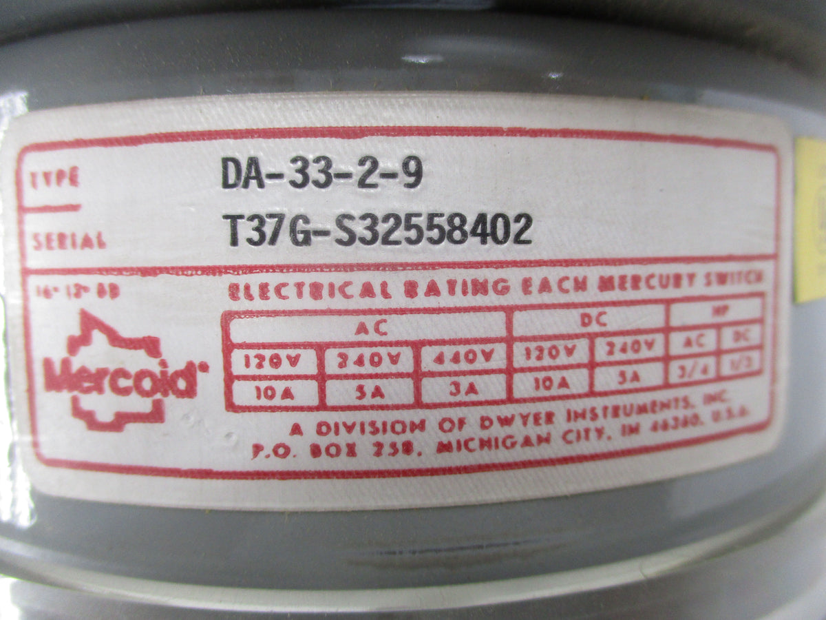 MERCOID DA-33-2-9 120-440VAC 10-3A NSMP