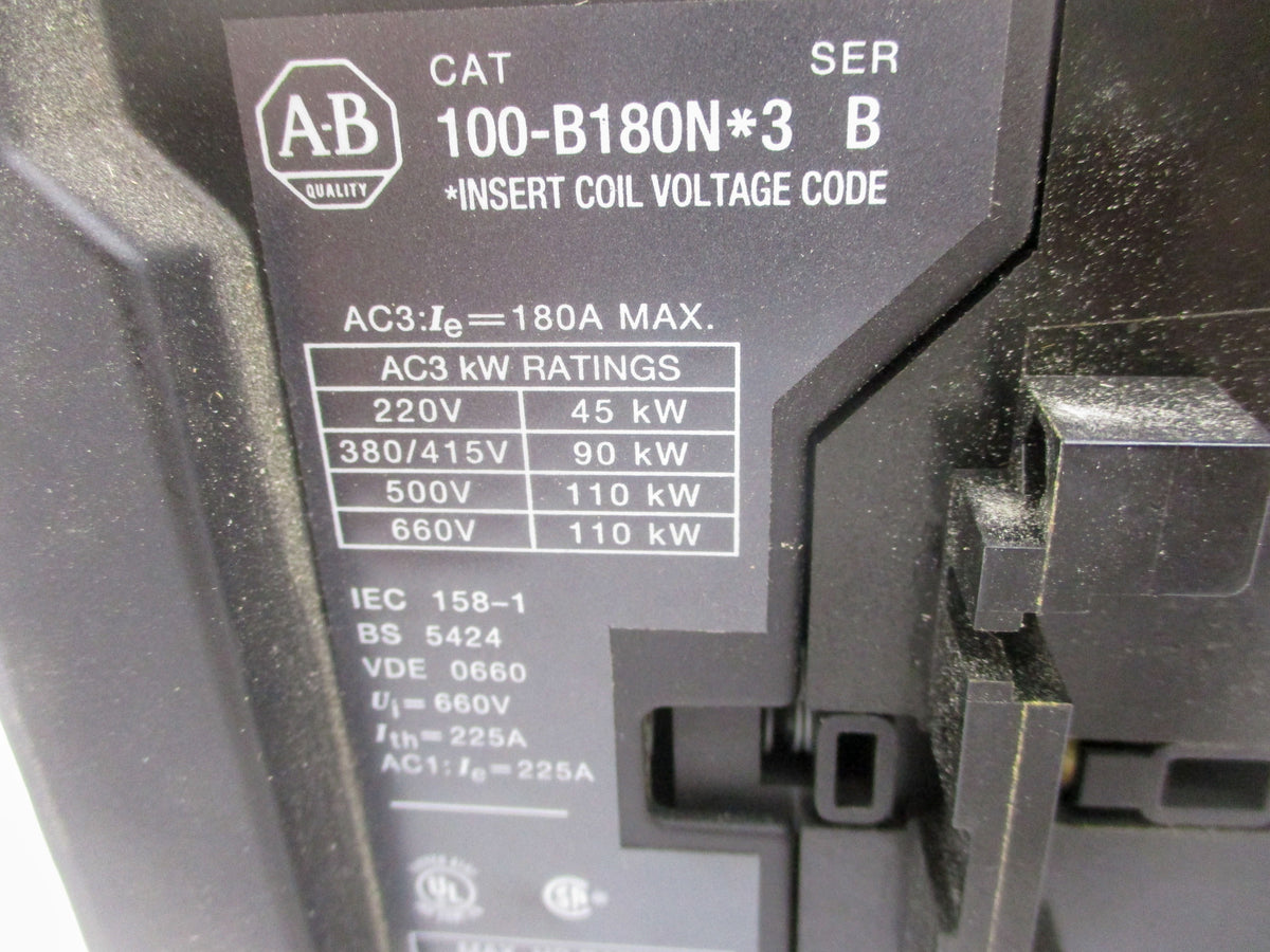 INDUSTRIAL SPARE PART 100-B180ND3 SER. B 110/120V (YELLOW) UNMP