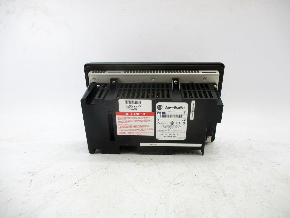 INDUSTRIAL SPARE PART 2711-B6C2 SER. C REV. D 100-240VAC .6-.3A F/W 4.46 NSNP