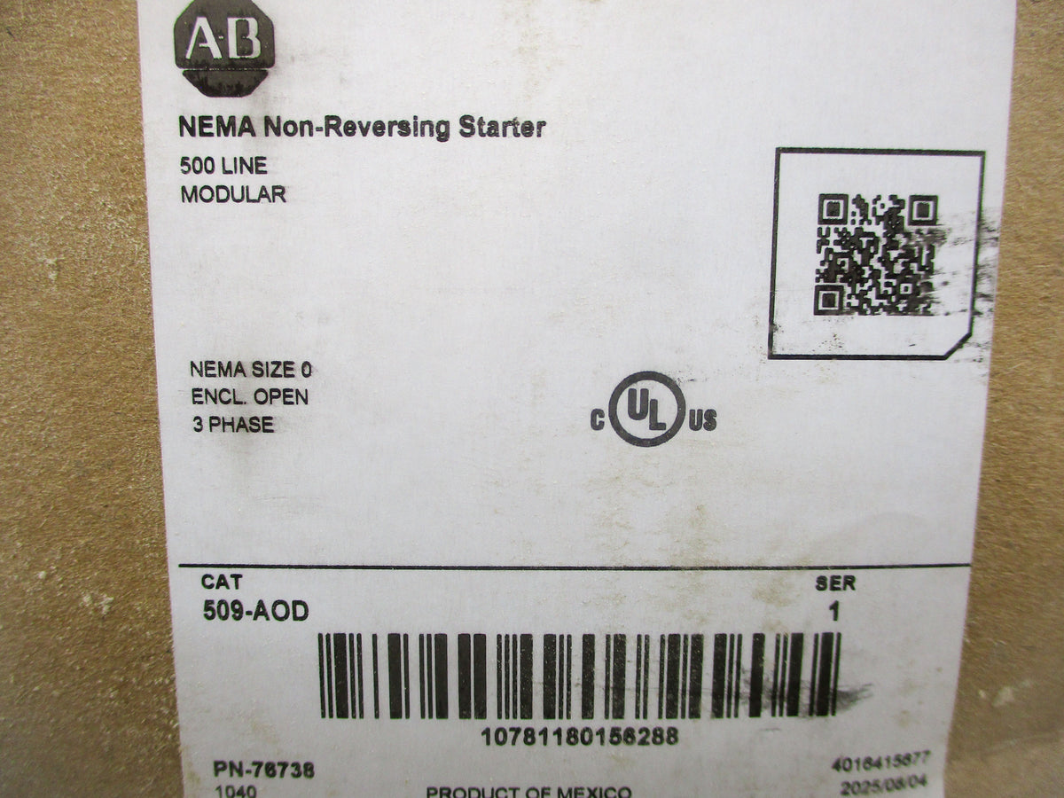 INDUSTRIAL SPARE PART 509-AOD SER. 1 110/115-120V NSMP