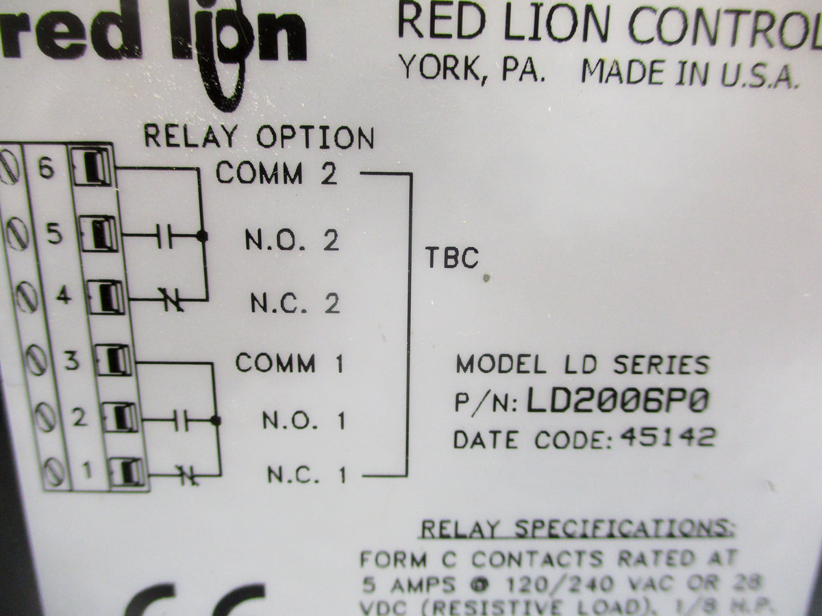 RED LION LD2006P0 120/240VAC 5A UNMP