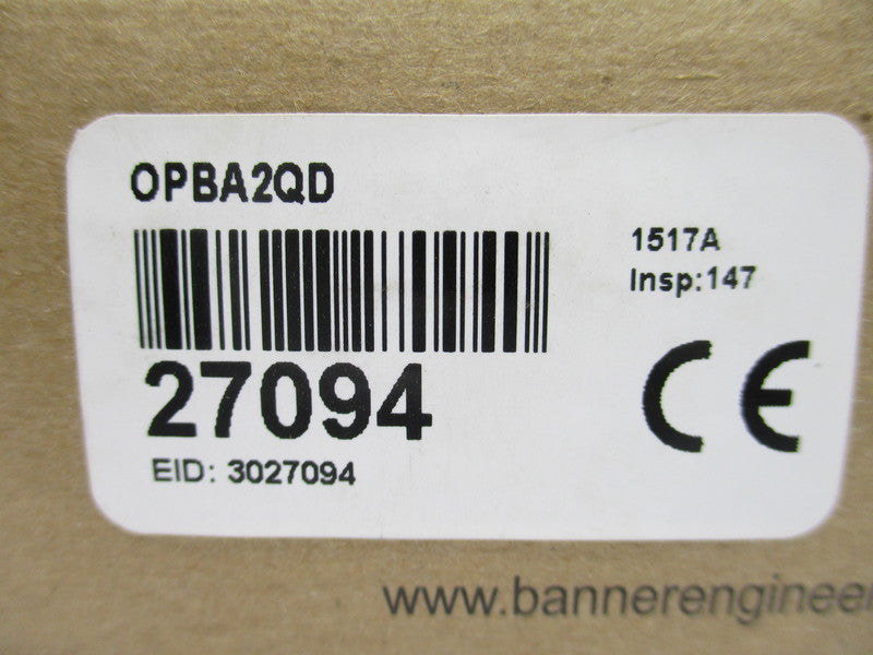 BANNER ENGINEERING OPBA2QD 27094 105-130VAC NSMP