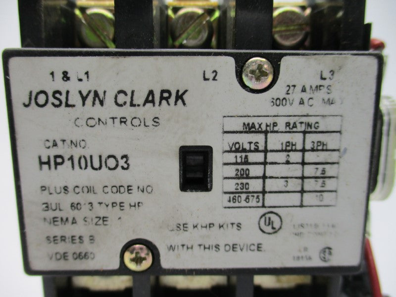 JOSLYN CLARK HP10U03 120V NSNP
