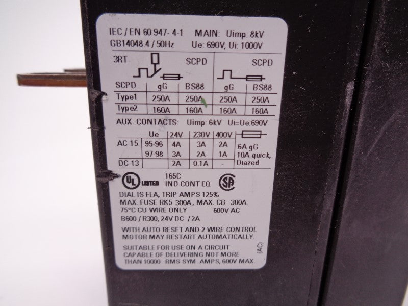 SIEMENS 3RU2146-4KB1 57-75A 690V NSNP