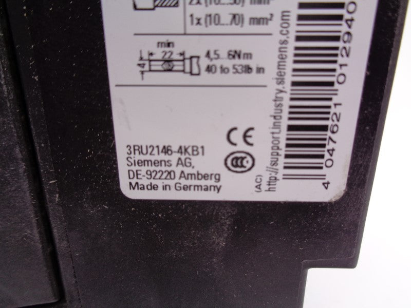 SIEMENS 3RU2146-4KB1 57-75A 690V NSNP