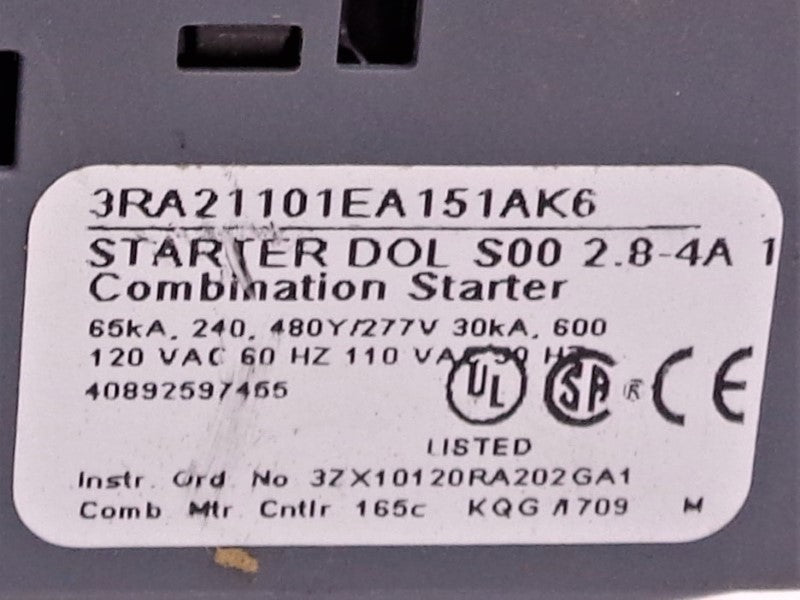 SIEMENS 3RA21101EA151AK6  NSNP